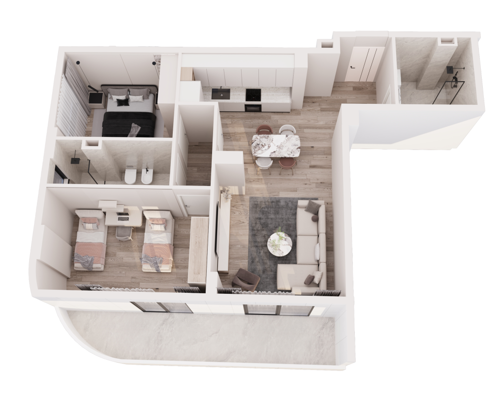 APARTAMENTI 43 – KATI 7-SHKALLA 1